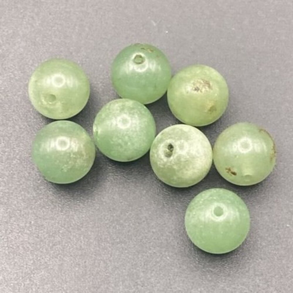 Mixed Green Gemstone Lot Aventurine Quartz Serpentine Beads Pendants Sterling - Picture 16 of 16